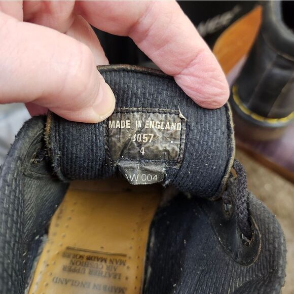 Vtg Dr Martens #8057 Y2K Chunky leather Oxford lace-up low-top‎ shoes M5 L6 - Picture 9 of 12